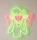 Alien in Love Neon Sign Acrylic Artwork