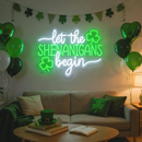 St. Patrick's Day Shamrock LED Neon