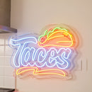 Tacos Fast Food Led Acrylic Artwork