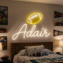 Custom football Boy Name Neon Sign