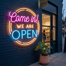 Come In We Are Open Neon Sign