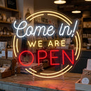 Come In We Are Open Neon Sign