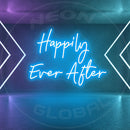 Happily Ever After Neon Sign,Neon Sign, custom neon, led light, led neon light, led neon sign, home decor neon, wedding neon sign, party neon light , Business logo Neon Sign, cool lamp light, custom name neon sign, Custom Led Light, bedroom neon sign, 