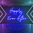 Happily Ever After Hearth Shape Neon SignHappily Ever After Neon Sign,Neon Sign, custom neon, led light, led neon light, led neon sign, home decor neon, wedding neon sign, party neon light , Business logo Neon Sign, cool lamp light, custom name neon sign, Custom Led Light, bedroom neon sign,
