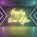 Happily Ever After Hearth Shape Neon SignHappily Ever After Neon Sign,Neon Sign, custom neon, led light, led neon light, led neon sign, home decor neon, wedding neon sign, party neon light , Business logo Neon Sign, cool lamp light, custom name neon sign, Custom Led Light, bedroom neon sign,