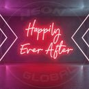 Happily Ever After Hearth Shape Neon SignHappily Ever After Neon Sign,Neon Sign, custom neon, led light, led neon light, led neon sign, home decor neon, wedding neon sign, party neon light , Business logo Neon Sign, cool lamp light, custom name neon sign, Custom Led Light, bedroom neon sign,