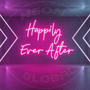 Happily Ever After Hearth Shape Neon SignHappily Ever After Neon Sign,Neon Sign, custom neon, led light, led neon light, led neon sign, home decor neon, wedding neon sign, party neon light , Business logo Neon Sign, cool lamp light, custom name neon sign, Custom Led Light, bedroom neon sign,