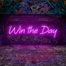 Win The Day Neon Sign,Neon Sign, custom neon, led light, led neon light, led neon sign, home decor neon, wedding neon sign, party neon light , Business logo Neon Sign, cool lamp light, custom name neon sign, Custom Led Light, bedroom neon sign,