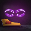 Eyelashes Neon Sign,Neon Sign, custom neon, led light, led neon light, led neon sign, home decor neon, wedding neon sign, party neon light , Business logo Neon Sign, cool lamp light, custom name neon sign, Custom Led Light, bedroom neon sign,