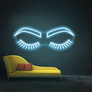 Eyelashes Neon Sign,Neon Sign, custom neon, led light, led neon light, led neon sign, home decor neon, wedding neon sign, party neon light , Business logo Neon Sign, cool lamp light, custom name neon sign, Custom Led Light, bedroom neon sign,
