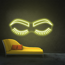 Eyelashes Neon Sign,Neon Sign, custom neon, led light, led neon light, led neon sign, home decor neon, wedding neon sign, party neon light , Business logo Neon Sign, cool lamp light, custom name neon sign, Custom Led Light, bedroom neon sign,
