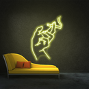 Cigarette Hand Neon Sign,Neon Sign, custom neon, led light, led neon light, led neon sign, home decor neon, wedding neon sign, party neon light , Business logo Neon Sign, cool lamp light, custom name neon sign, Custom Led Light, bedroom neon sign, 