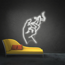 Cigarette Hand Neon Sign,Neon Sign, custom neon, led light, led neon light, led neon sign, home decor neon, wedding neon sign, party neon light , Business logo Neon Sign, cool lamp light, custom name neon sign, Custom Led Light, bedroom neon sign,