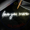 Love You More Neon Sign,Neon Sign, custom neon, led light, led neon light, led neon sign, home decor neon, wedding neon sign, party neon light , Business logo Neon Sign, cool lamp light, custom name neon sign, Custom Led Light, bedroom neon sign,