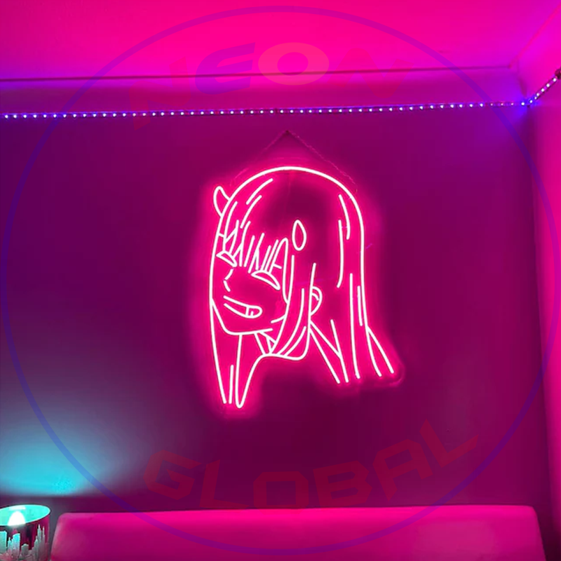 Zero Two Neon Sign