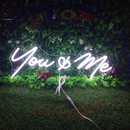 You And Me Neon Sign,Neon Sign, custom neon, led light, led neon light, led neon sign, home decor neon, wedding neon sign, party neon light , Business logo Neon Sign, cool lamp light, custom name neon sign, Custom Led Light, bedroom neon sign,