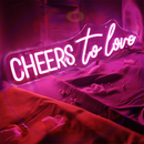 Cheers To Love Neon Sign,Neon Sign, custom neon , led light, led neon light, led neon sign, home decor art, wedding decor , party neon light , Business Neon Sign, cool lamp light, custom name neon sign, Custom Led Light 