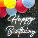 Happy Birthday Neon Sign,Neon Sign, custom neon, led light, led neon light, led neon sign, home decor neon, wedding neon sign, party neon light , Business logo Neon Sign, cool lamp light, custom name neon sign, Custom Led Light, bedroom neon sign,