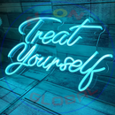 Treat Yourself Neon Sign,Neon Sign, custom neon, led light, led neon light, led neon sign, home decor neon, wedding neon sign, party neon light , Business logo Neon Sign, cool lamp light, custom name neon sign, Custom Led Light, bedroom neon sign,