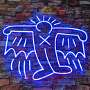 Keith Haring Flying Devil Neon,Neon Sign, custom neon, led light, led neon light, led neon sign, home decor neon, wedding neon sign, party neon light , Business logo Neon Sign, cool lamp light, custom name neon sign, Custom Led Light, bedroom neon sign, 