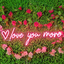 Love You More Neon Sign,Neon Sign, custom neon, led light, led neon light, led neon sign, home decor neon, wedding neon sign, party neon light , Business logo Neon Sign, cool lamp light, custom name neon sign, Custom Led Light, bedroom neon sign, 
