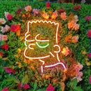 Bart Simpson Neon Sign,Neon Sign, custom neon , led light, led neon light, led neon sign, home decor art, wedding decor , party neon light , Business Neon Sign, cool lamp light, custom name neon sign, Custom Led Light 