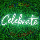 Celebrate Neon Sign,Neon Sign, custom neon , led light, led neon light, led neon sign, home decor art, wedding decor , party neon light , Business Neon Sign, cool lamp light, custom name neon sign, Custom Led Light