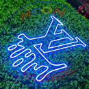 Monogram Dripping Neon,Neon Sign, custom neon, led light, led neon light, led neon sign, home decor neon, wedding neon sign, party neon light , Business logo Neon Sign, cool lamp light, custom name neon sign, Custom Led Light, bedroom neon sign,