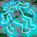 Keith Haring Style Dancing Man,Neon Sign, custom neon, led light, led neon light, led neon sign, home decor neon, wedding neon sign, party neon light , Business logo Neon Sign, cool lamp light, custom name neon sign, Custom Led Light, bedroom neon sign,