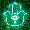 Hamsa Neon Sign, Neon Sign, custom neon, led light, led neon light, led neon sign, home decor neon, wedding neon sign, party neon light , Business logo Neon Sign, cool lamp light, custom name neon sign, Custom Led Light, bedroom neon sign, 