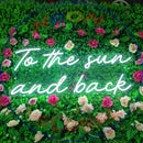 To the Sun and Back Neon Sign,Neon Sign, custom neon, led light, led neon light, led neon sign, home decor neon, wedding neon sign, party neon light , Business logo Neon Sign, cool lamp light, custom name neon sign, Custom Led Light, bedroom neon sign, 