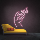 Cigarette Hand Neon Sign,Neon Sign, custom neon, led light, led neon light, led neon sign, home decor neon, wedding neon sign, party neon light , Business logo Neon Sign, cool lamp light, custom name neon sign, Custom Led Light, bedroom neon sign,