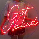 Get Naked Neon Sign,Neon Sign, custom neon, led light, led neon light, led neon sign, home decor neon, wedding neon sign, party neon light , Business logo Neon Sign, cool lamp light, custom name neon sign, Custom Led Light, bedroom neon sign,