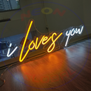 I Love You Neon Sign，Neon Sign, custom neon, led light, led neon light, led neon sign, home decor neon, wedding neon sign, party neon light , Business logo Neon Sign, cool lamp light, custom name neon sign, Custom Led Light, bedroom neon sign,
