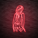 Lady Back Neon Sign,Neon Sign, custom neon, led light, led neon light, led neon sign, home decor neon, wedding neon sign, party neon light , Business logo Neon Sign, cool lamp light, custom name neon sign, Custom Led Light, bedroom neon sign, 