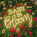 Baby In Bloom Neon Sign,Neon Sign, custom neon , led light, led neon light, led neon sign, home decor art, wedding decor , party neon light , business logo neon, cool lamp light, custom name neon sign, Custom Led Light 