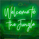 Welcome To The Jungle Neon Sign ,Neon Sign, custom neon, led light, led neon light, led neon sign, home decor neon, wedding neon sign, party neon light , Business logo Neon Sign, cool lamp light, custom name neon sign, Custom Led Light, bedroom neon sign,