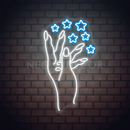 star on hand neon sign,Neon Sign, custom neon, led light, led neon light, led neon sign, home decor neon, wedding neon sign, party neon light , Business logo Neon Sign, cool lamp light, custom name neon sign, Custom Led Light, bedroom neon sign,