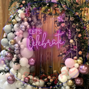 Let's Celebrate Neon Sign,Neon Sign, custom neon, led light, led neon light, led neon sign, home decor neon, wedding neon sign, party neon light , Business logo Neon Sign, cool lamp light, custom name neon sign, Custom Led Light, bedroom neon sign,