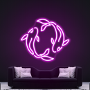 Two Fishes Neon Sign,Neon Sign, custom neon, led light, led neon light, led neon sign, home decor neon, wedding neon sign, party neon light , Business logo Neon Sign, cool lamp light, custom name neon sign, Custom Led Light, bedroom neon sign, 