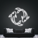 Two Fishes Neon Sign,Neon Sign, custom neon, led light, led neon light, led neon sign, home decor neon, wedding neon sign, party neon light , Business logo Neon Sign, cool lamp light, custom name neon sign, Custom Led Light, bedroom neon sign,