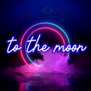 To the Moon Neon Sign,Neon Sign, custom neon, led light, led neon light, led neon sign, home decor neon, wedding neon sign, party neon light , Business logo Neon Sign, cool lamp light, custom name neon sign, Custom Led Light, bedroom neon sign,
