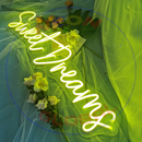 Sweet Dreams Neon Sign,Neon Sign, custom neon, led light, led neon light, led neon sign, home decor neon, wedding neon sign, party neon light , Business logo Neon Sign, cool lamp light, custom name neon sign, Custom Led Light, bedroom neon sign,