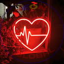 Heartbeat Neon Sign，Neon Sign, custom neon, led light, led neon light, led neon sign, home decor neon, wedding neon sign, party neon light , Business logo Neon Sign, cool lamp light, custom name neon sign, Custom Led Light, bedroom neon sign,