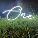 One Neon Sign, Neon Sign, custom neon, led light, led neon light, led neon sign, home decor neon, wedding neon sign, party neon light , Business logo Neon Sign, cool lamp light, custom name neon sign, Custom Led Light, bedroom neon sign,