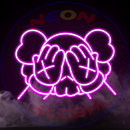 Hiding Kaws Neon Sign，Neon Sign, custom neon, led light, led neon light, led neon sign, home decor neon, wedding neon sign, party neon light , Business logo Neon Sign, cool lamp light, custom name neon sign, Custom Led Light, bedroom neon sign,