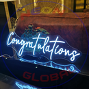 Congratulations Neon Sign, Neon Sign, custom neon , led light, led neon light, led neon sign, home decor art, wedding decor , party neon light , Business Neon Sign, cool lamp light, custom name neon sign, Custom Led Light