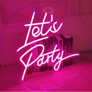 Let's Party Neon Sign,Neon Sign, custom neon, led light, led neon light, led neon sign, home decor neon, wedding neon sign, party neon light , Business logo Neon Sign, cool lamp light, custom name neon sign, Custom Led Light, bedroom neon sign,