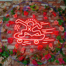 Stakeboard Kaith Haring Neon Sign,Neon Sign, custom neon, led light, led neon light, led neon sign, home decor neon, wedding neon sign, party neon light , Business logo Neon Sign, cool lamp light, custom name neon sign, Custom Led Light, bedroom neon sign,