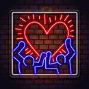 Keith Haring Radiant Heart,Neon Sign, custom neon, led light, led neon light, led neon sign, home decor neon, wedding neon sign, party neon light , Business logo Neon Sign, cool lamp light, custom name neon sign, Custom Led Light, bedroom neon sign,